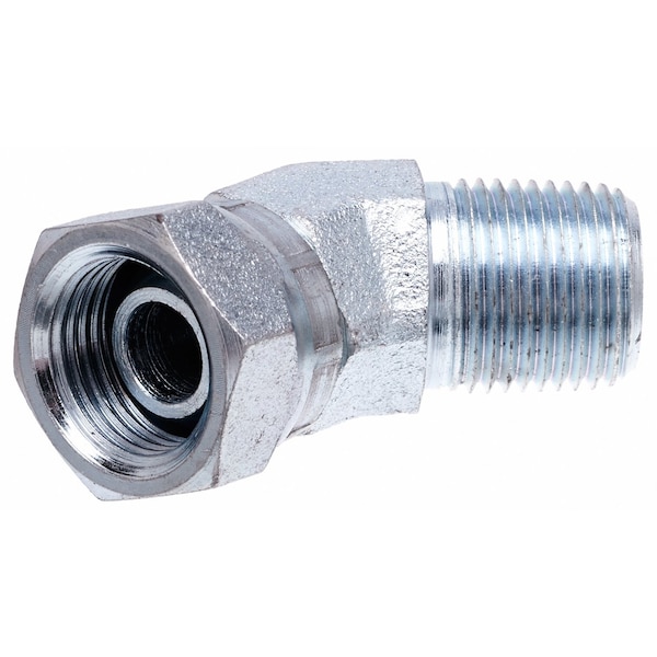 Gates Fitting, Hyd, Adapter, Male Pipe Nptf To Female Pipe Swivel Npsm-45 Deg, 20Mp-20Fpx45 G60142-2020 - main